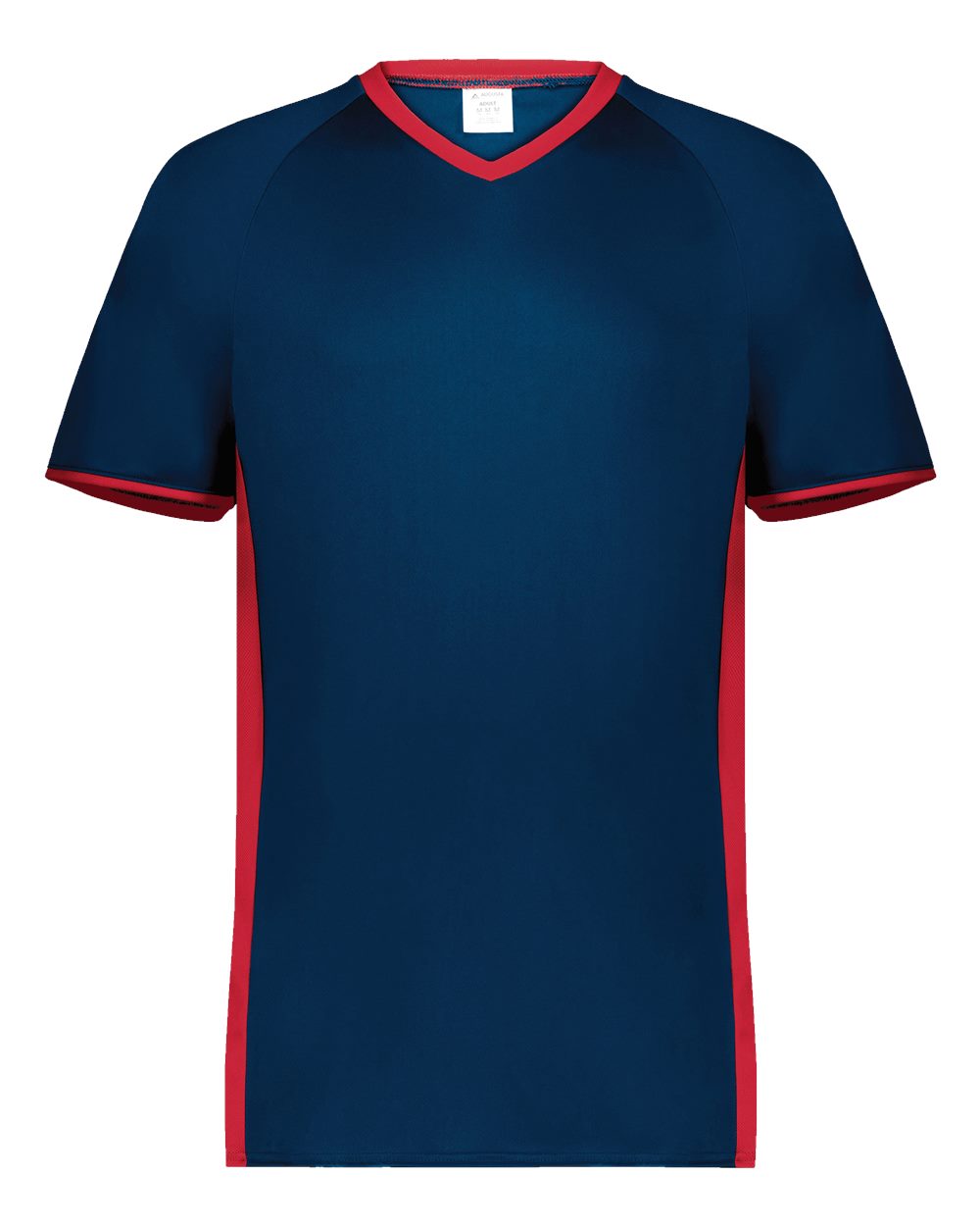 Augusta Sportswear Men's Cutter V-Neck Jersey. 6907 - Navy/ Scarlet