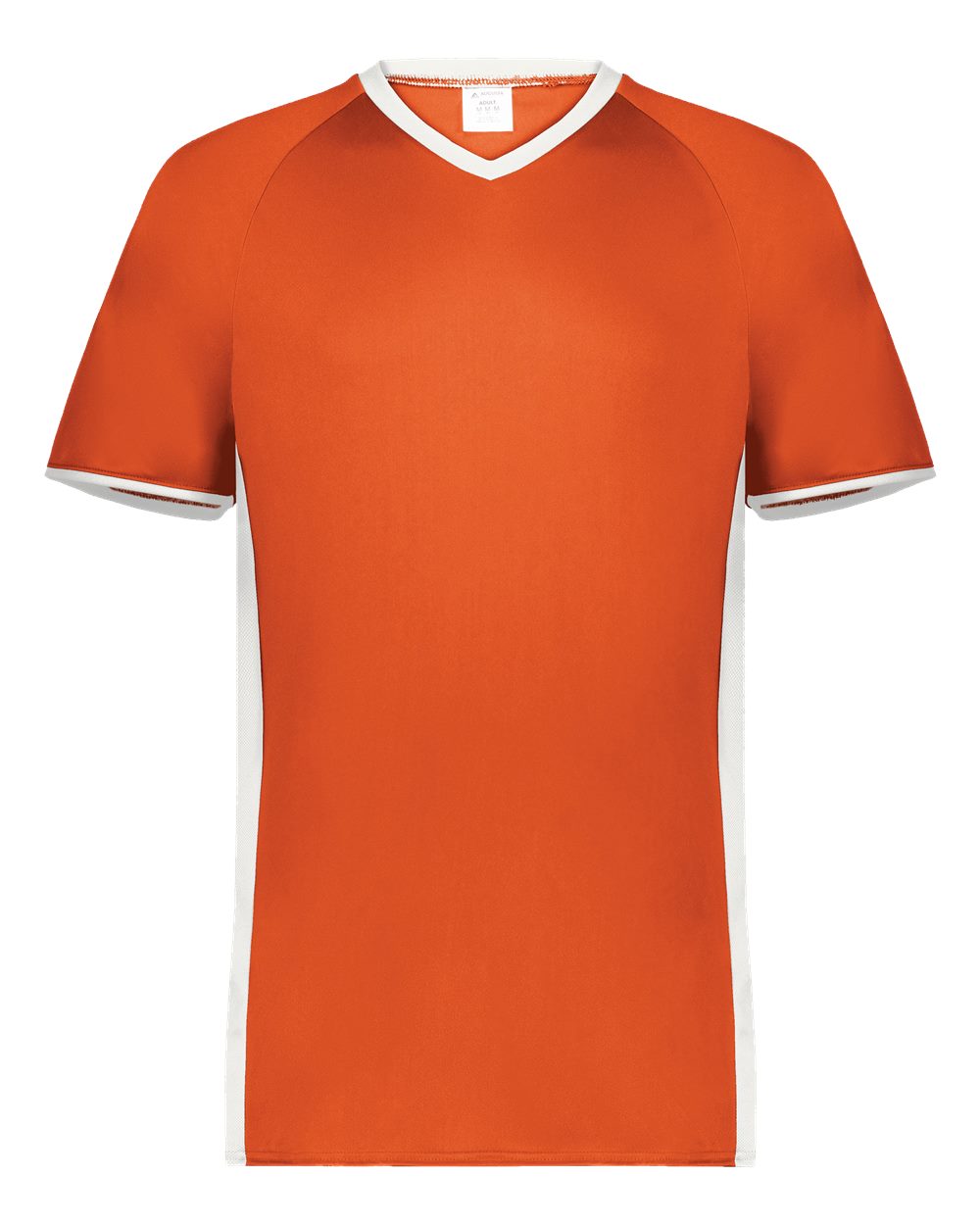 Augusta Sportswear Men's Cutter V-Neck Jersey. 6907 - Orange/ White