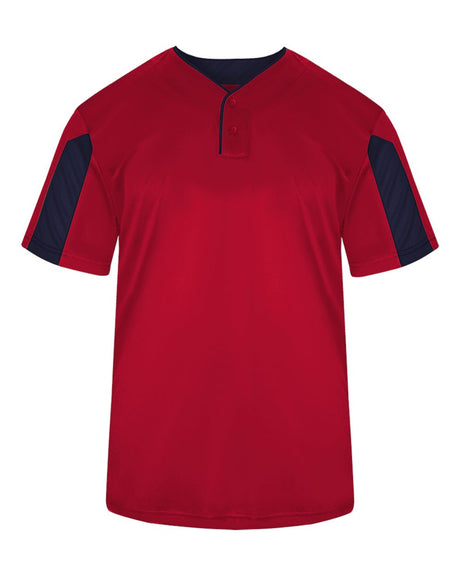 Alleson Athletic Youth Striker Placket. 2976 - Red/ Navy