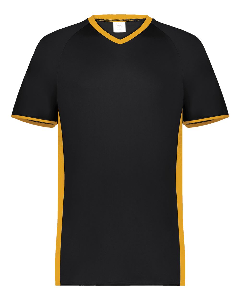 Augusta Sportswear Youth Cutter V-Neck Jersey. 6908 - Black/ Gold