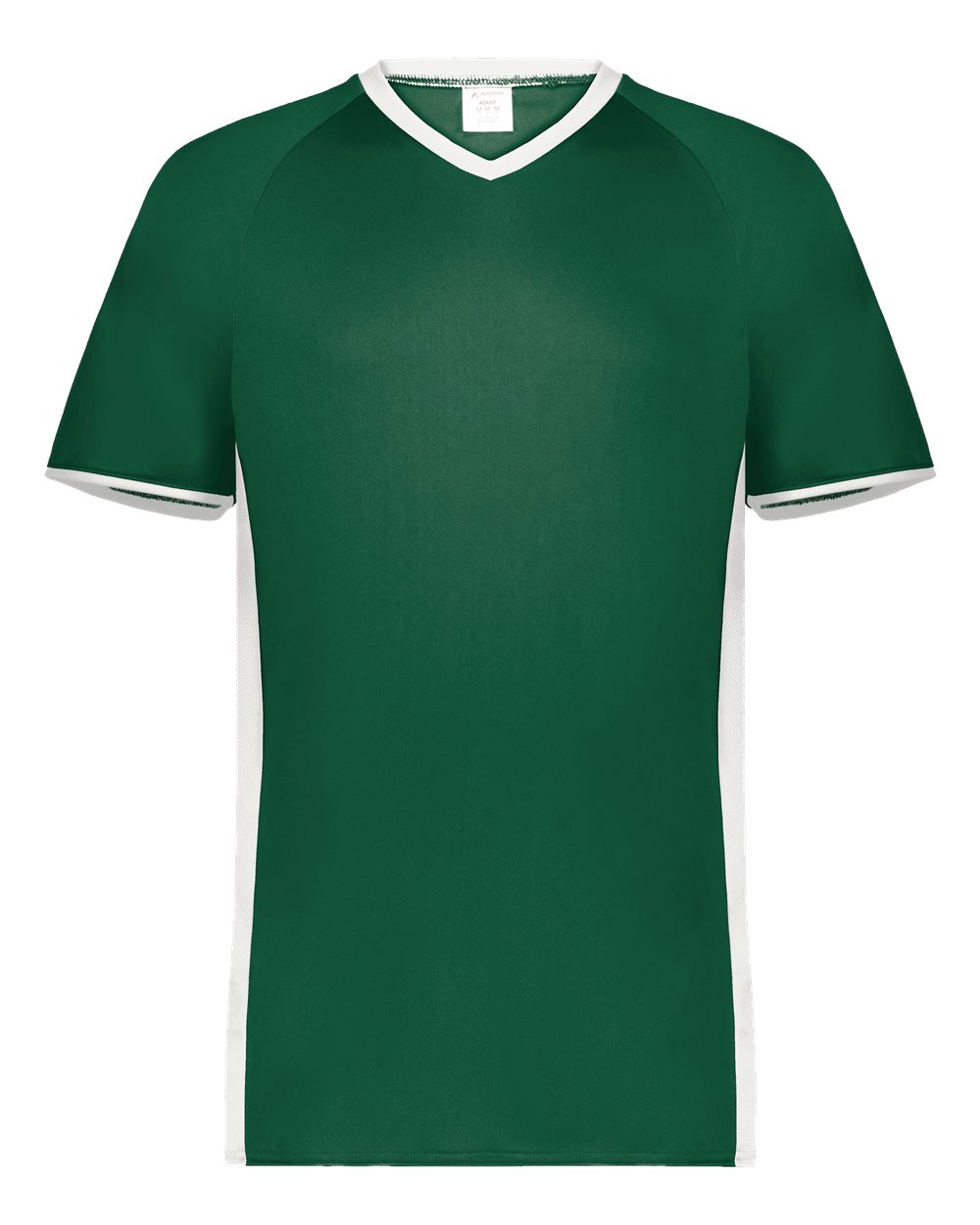 Augusta Sportswear Youth Cutter V-Neck Jersey. 6908 - Dark Green/ White