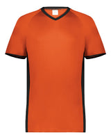Augusta Sportswear Youth Cutter V-Neck Jersey. 6908 - Orange/ Black