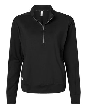 Adidas Women's Ultimate365 Quarter-Zip Pullover. A1002 - Black