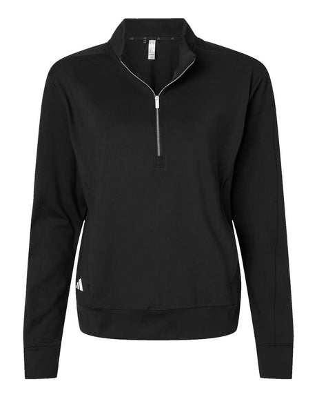 Adidas Women's Ultimate365 Quarter-Zip Pullover. A1002 - Black