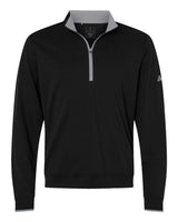 Adidas Men's Performance Lightweight Quarter-Zip Pullover. A2002 - Black/ Grey Three