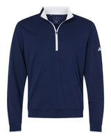 Adidas Men's Performance Lightweight Quarter-Zip Pullover. A2002 - Collegiate Navy/ White