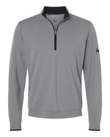 Adidas Men's Performance Lightweight Quarter-Zip Pullover. A2002 - Grey Three/ Black