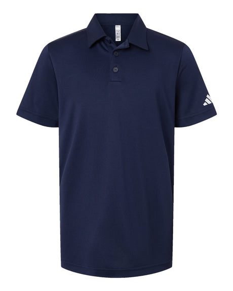 Adidas Youth Performance Polo. A4000 - Collegiate Navy