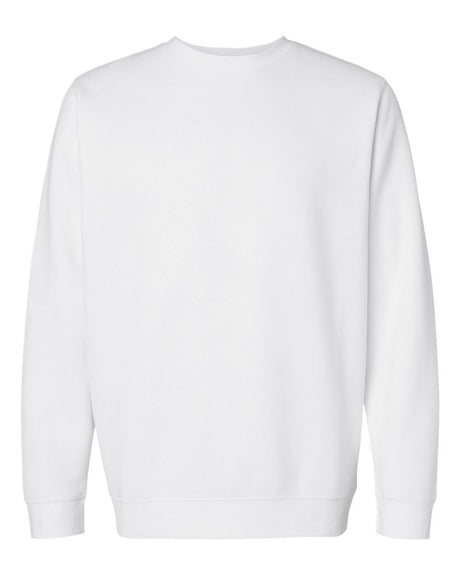LAT Unisex Elevated Fleece Crewneck Sweatshirt. 6925 - White