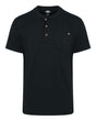 Dickies Men's Heavyweight Traditional Short Sleeve Henley. WS51 - Black