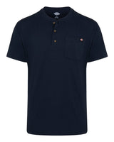 Dickies Men's Tall Heavyweight Traditional Short Sleeve Henley. WS51T - Dark Navy