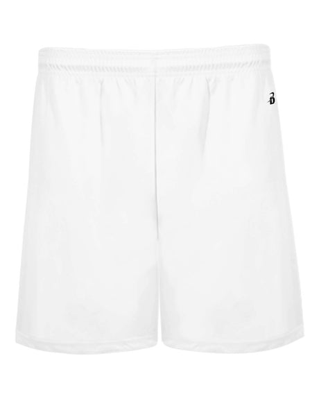 Badger Men's B-Core 5" Pocketed Shorts. 4146 - White