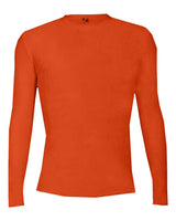 Badger Men's Pro-Compression Long Sleeve T-Shirt. 4605 - Burnt Orange