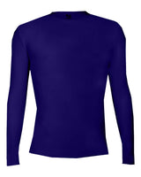 Badger Men's Pro-Compression Long Sleeve T-Shirt. 4605 - Purple