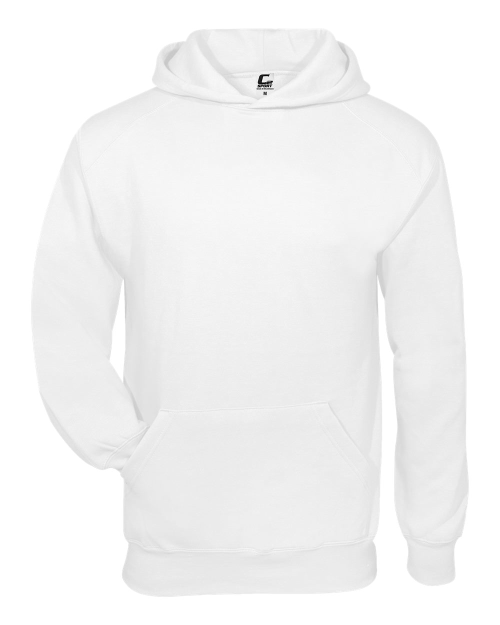 C2 Sport Youth Fleece Hooded Sweatshirt. 5520 - White