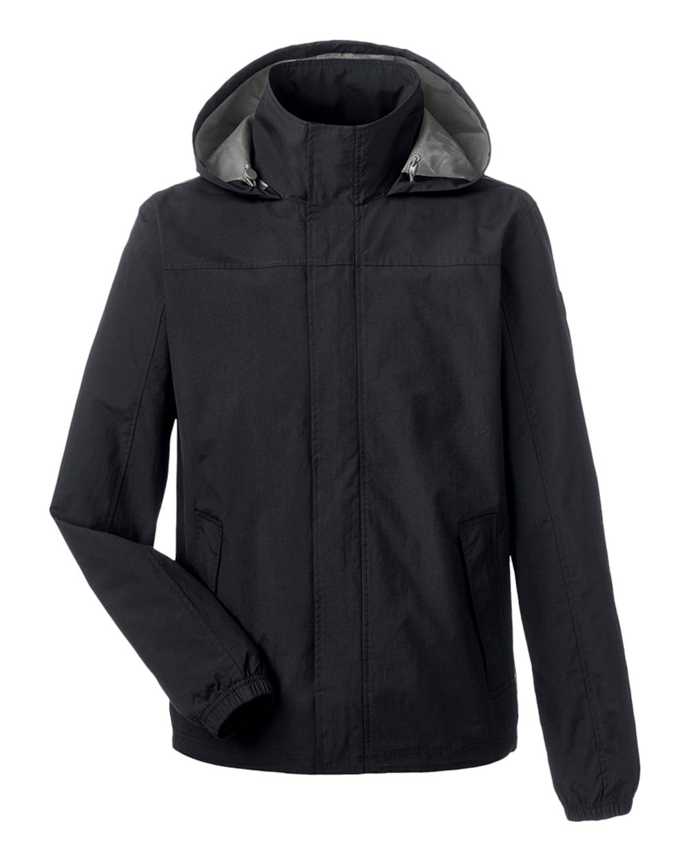 Nautica Men's Voyage Hooded Rain Jacket. N17182 - Black
