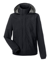 Nautica Men's Voyage Hooded Rain Jacket. N17182 - Black