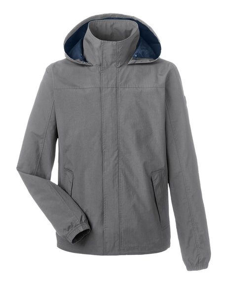 Nautica Men's Voyage Hooded Rain Jacket. N17182 - Graphite
