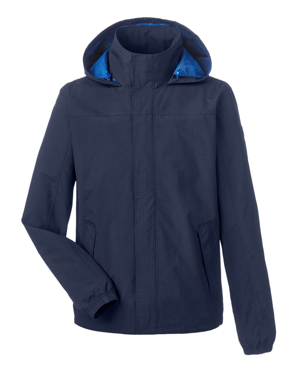Nautica Men's Voyage Hooded Rain Jacket. N17182 - Navy