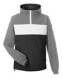 Nautica Unisex Windward Anorak Hooded Quarter-Zip Jacket. N17174 - Graphite/ White/ Black