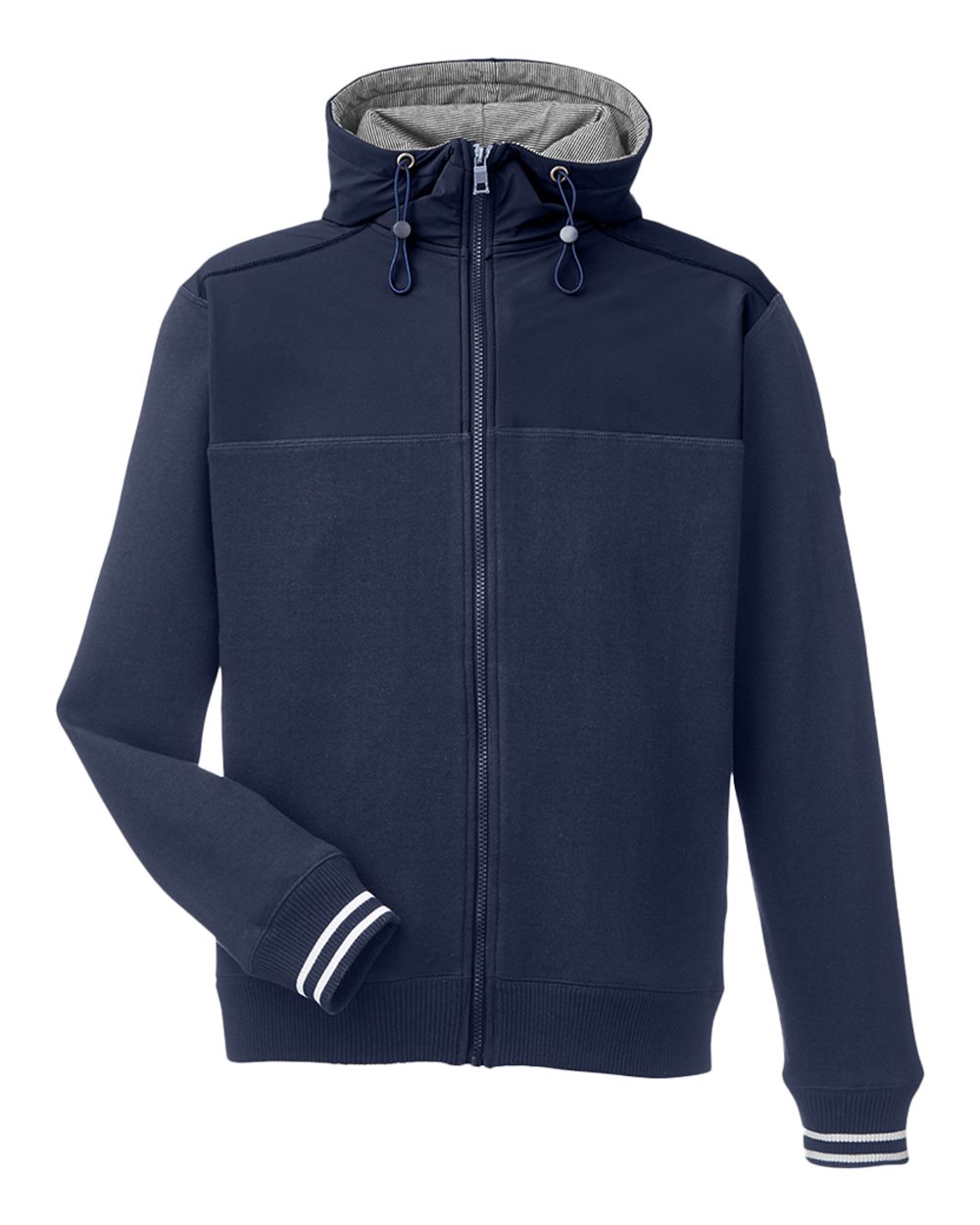 Nautica Men's Navigator Fleece Hooded Full-Zip Jacket. N17582 - Navy