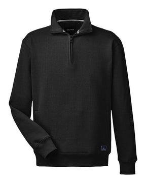 Nautica Men's Anchor Fleece Quarter-Zip Pullover. N17176 - Black