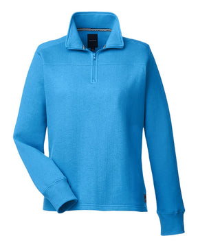 Nautica Women's Anchor Fleece Quarter-Zip Sweatshirt. N17397 - Azure Blue