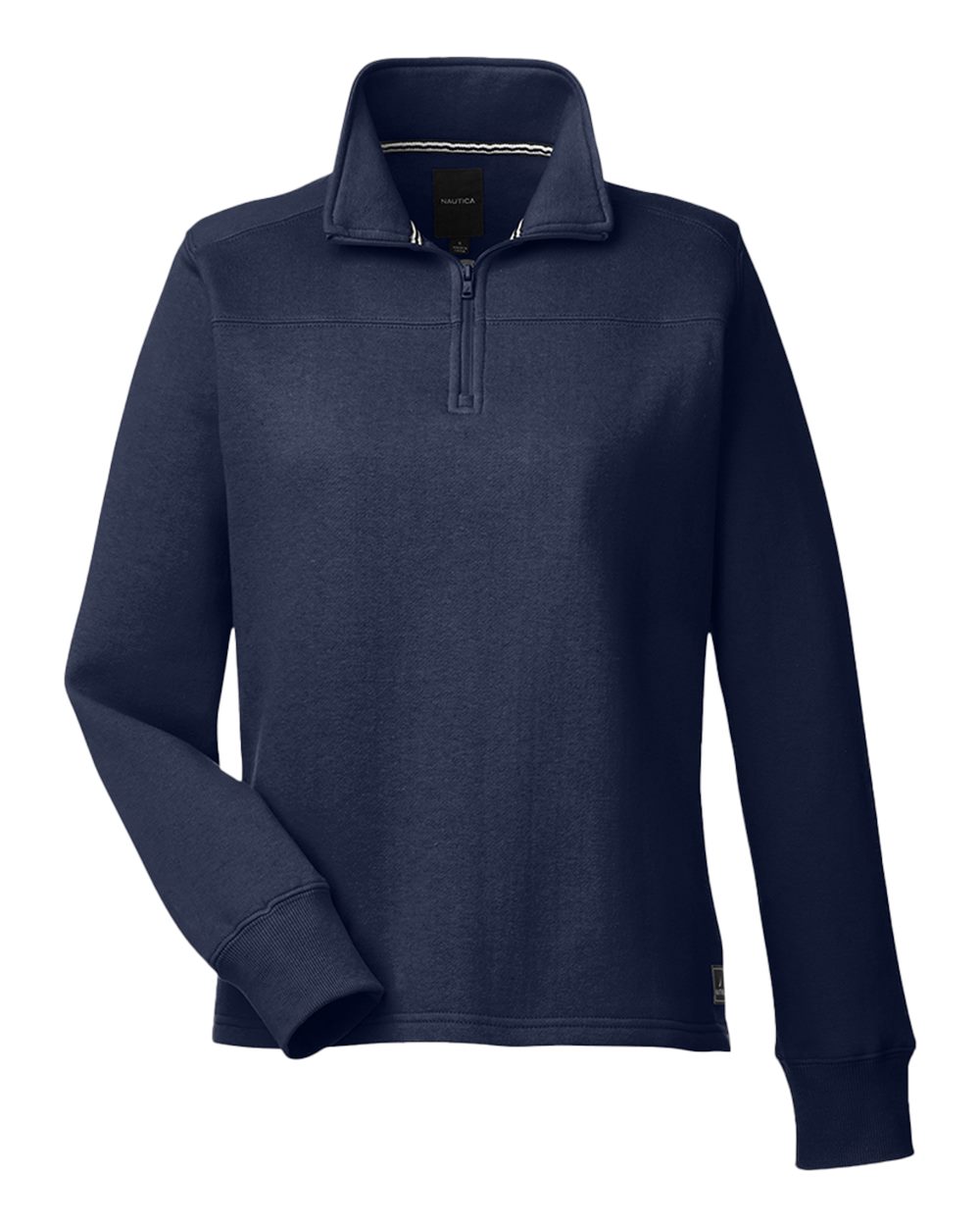Nautica Women's Anchor Fleece Quarter-Zip Sweatshirt. N17397 - Navy