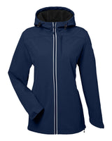 Nautica Women's Wavestorm Hooded Soft Shell Jacket. N17790 - Navy