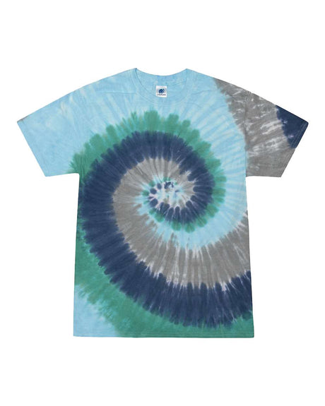 Colortone Unisex Multi-Color Tie-Dyed T-Shirt. 1000 - Earth