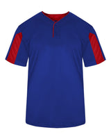 Alleson Athletic Men's Striker Placket. 7976 - Royal/ Red