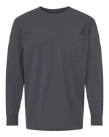 Dickies Men's Tall Traditional Heavyweight Long Sleeve T-Shirt. WL50T - Charcoal