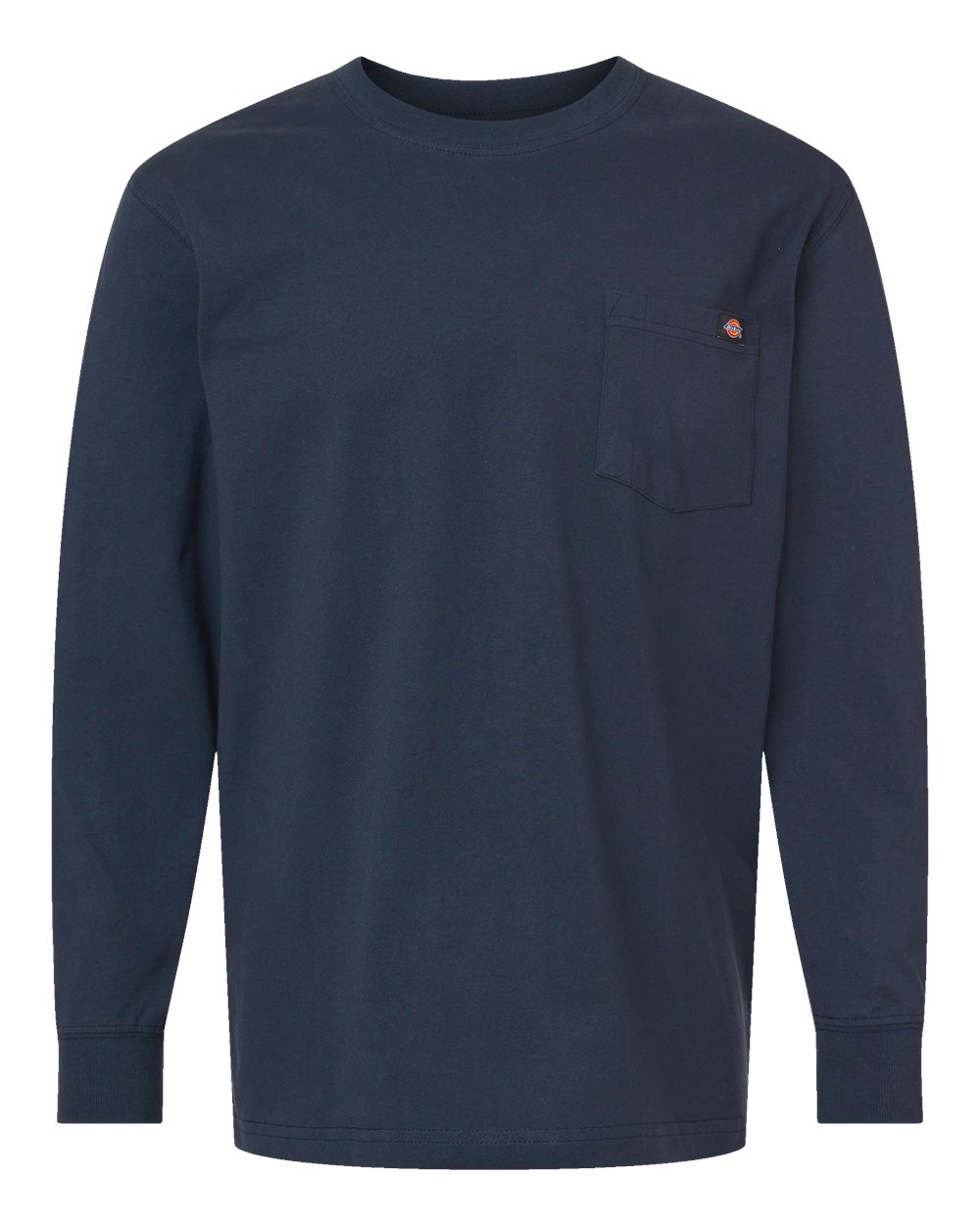 Dickies Men's Tall Traditional Heavyweight Long Sleeve T-Shirt. WL50T - Dark Navy