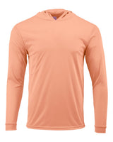 Paragon Unisex Bahama Performance Hooded Long Sleeve T-Shirt. 220 - Coral