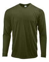 Paragon Unisex Long Islander Performance Long Sleeve T-Shirt. 210 - Olive Green