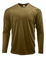 Paragon Unisex Long Islander Performance Long Sleeve T-Shirt. 210 - Woodland Brown