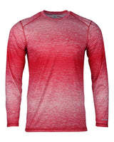 Paragon Men's Mirage Performance Long Sleeve T-Shirt. 234 - Red