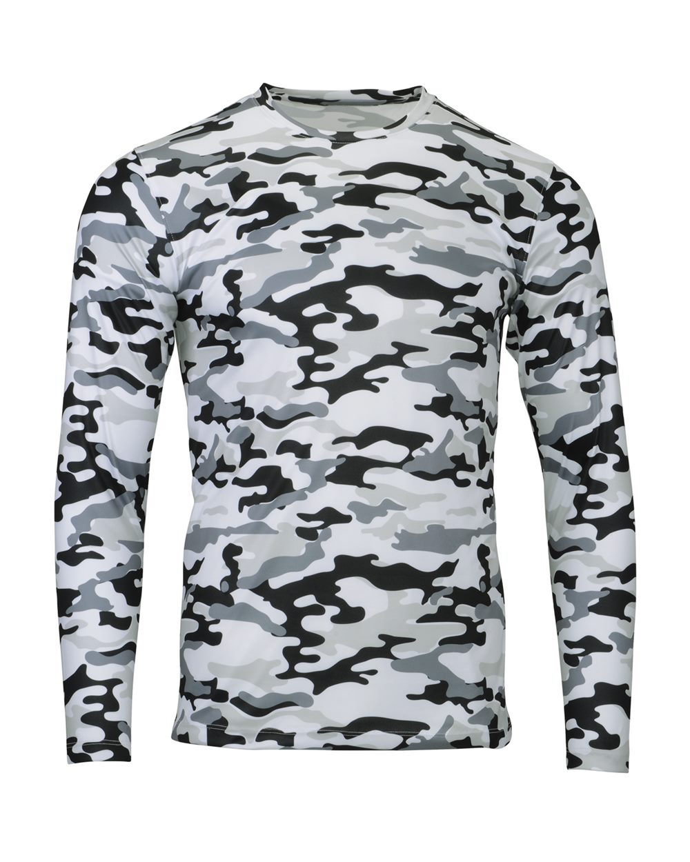 Paragon Men's Woodland Performance Long Sleeve T-Shirt. 238 - Arctic Camo