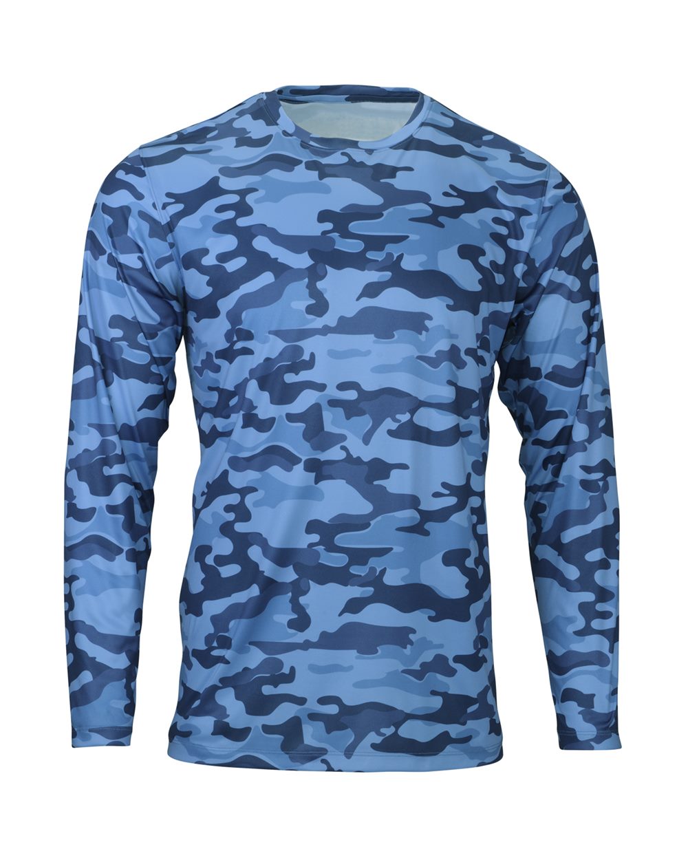 Paragon Men's Woodland Performance Long Sleeve T-Shirt. 238 - Sky Camo