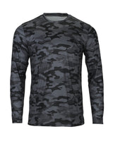 Paragon Men's Woodland Performance Long Sleeve T-Shirt. 238 - Smoke Camo