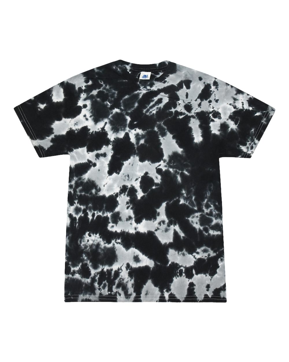 Colortone Unisex Multi-Color Tie-Dyed T-Shirt. 1000 - Multi Black