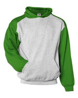 Badger Youth Sport Athletic Fleece Hooded Sweatshirt. 2449 - Oxford/ Kelly