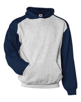 Badger Youth Sport Athletic Fleece Hooded Sweatshirt. 2449 - Oxford/ Navy