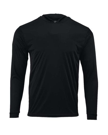 Paragon Youth Bahama Performance Hooded Long Sleeve T-Shirt. 221Y - Black