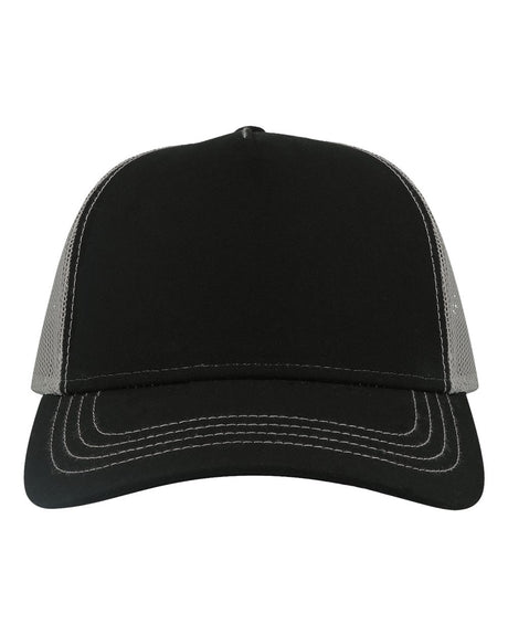 Atlantis Headwear Sustainable Canvas Cap. RAPPER - Black/ Grey