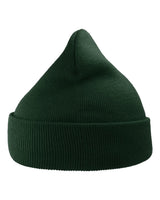 Atlantis Headwear Sustainable 12" Knit Beanie. WIND - Bottle Green