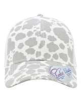 Infinity Her Women's Modern Trucker Cap. CHARLIE - Grey Cow/ White