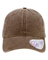 Infinity Her Women's Pigment-Dyed with Fashion Undervisor Cap. CASSIE - Chocolate/ Fawn