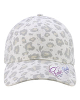Infinity Her Women's Unstructured Fashion Prints Cap. HATTIE - Snow Leopard