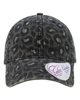 Infinity Her Women's Unstructured Fashion Prints Cap. HATTIE - Black Leopard